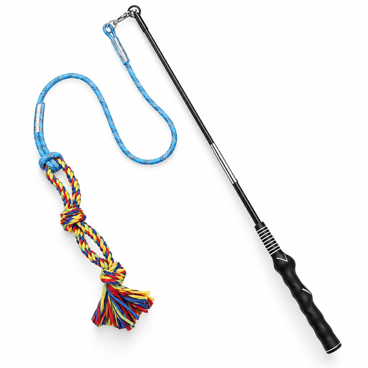 The New Pet Dog Teaser Rod Bite Pull Cotton Rope Toy Pet Interactive Training Toy